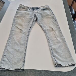 Buffalo 33x32 Light Distressed Jeans